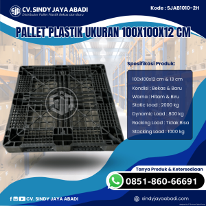 Pallet Plastik Baru & Bekas 100x100x12 [SJAB1010-2H]