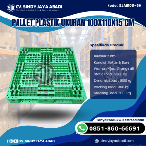 Pallet Plastik Baru & Bekas 100x110x15 [SJAB1011-5H]