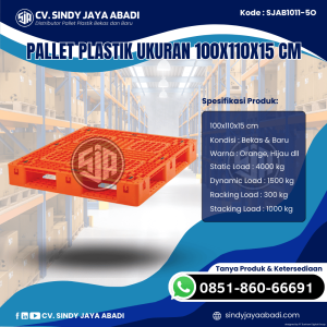Pallet Plastik Baru & Bekas 100x110x15 [SJAB1011-5O]