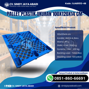 Pallet Plastik Baru & Bekas 100x120x14 [SJAB1012-4B]