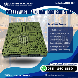 Pallet Plastik Baru & Bekas 100x120x15 [SJAB1012-5HJ]