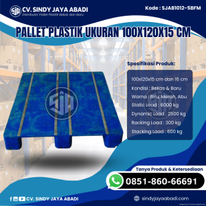 Pallet Plastik Baru & Bekas 100x120x15 [SJAB1012-5BFM]