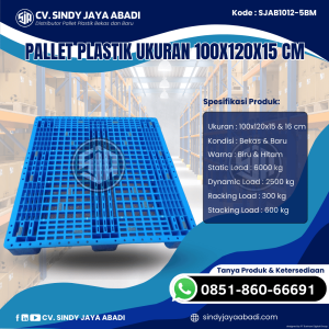 Pallet Plastik Baru & Bekas 100x120x15 [SJAB1012-5BM]