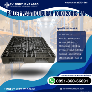 Pallet Plastik Baru & Bekas 100x120x15 [SJAB1012-5H1]