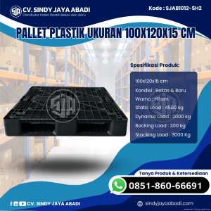 Pallet Plastik Baru & Bekas 100x120x15 [SJAB1012-5H2]