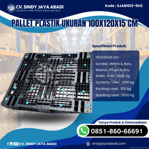 Pallet Plastik Baru & Bekas 100x120x15 [SJAB1012-5H3]