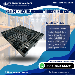 Pallet Plastik Baru & Bekas 100x120x16 [SJAB1012-6HM1]