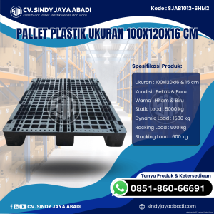 Pallet Plastik Baru & Bekas 100x120x16 [SJAB1012-6HM2]