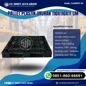 Pallet Plastik Baru & Bekas 110x110x11 [SJAB1111-1H]
