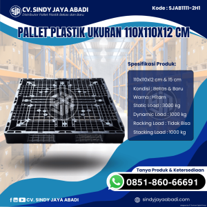 Pallet Plastik Baru & Bekas 110x110x12 [SJAB1111-2H1]