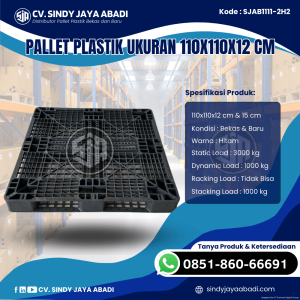Pallet Plastik Baru & Bekas 110x110x12 [SJAB1111-2H2]