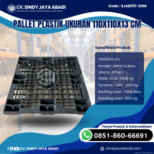 Pallet Plastik Baru & Bekas 110x110x13 [SJAB1111-3HM]