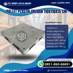 Pallet Plastik Baru & Bekas 110x110x15 [SJAB1111-5AF3]