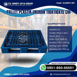 Pallet Plastik Baru & Bekas 110x110x15 [SJAB1111-5B1]