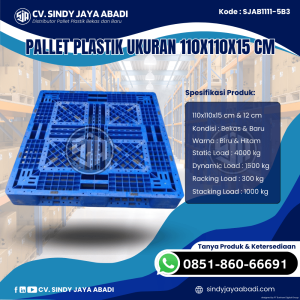 Pallet Plastik Baru & Bekas 110x110x15 [SJAB1111-5B3]