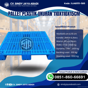 Pallet Plastik Baru & Bekas 110x110x15 [SJAB1111-5B5]