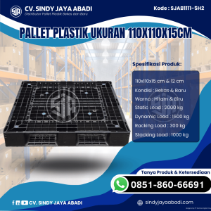 Pallet Plastik Baru & Bekas 110x110x15 [SJAB1111-5H2]