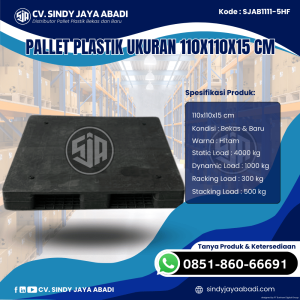 Pallet Plastik Baru & Bekas 110x110x15 [SJAB1111-5HF]