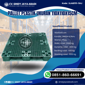 Pallet Plastik Baru & Bekas 110x110x15 [SJAB1111-5HJ]