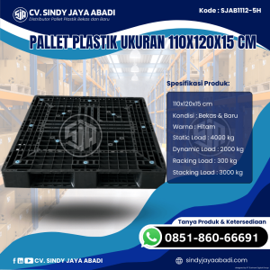 Pallet Plastik Baru & Bekas 110x120x15 [SJAB1112-5H]