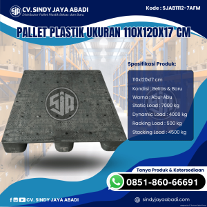 Pallet Plastik Baru & Bekas 110x120x17 [SJAB1112-7AFM]
