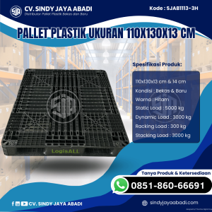 Pallet Plastik Baru & Bekas 110x130x13 [SJAB1113-3H]