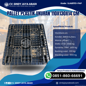 Pallet Plastik Baru & Bekas 110x130x14 [SJAB1113-PAP]