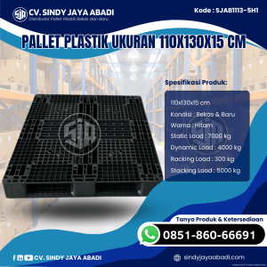 Pallet Plastik Baru & Bekas 110x130x15 [SJAB1113-5H1]