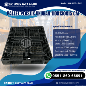 Pallet Plastik Baru & Bekas 110x130x15 [SJAB1113-5H2]