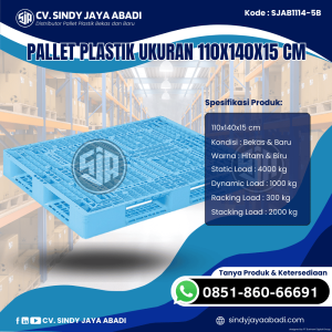 Pallet Plastik Baru & Bekas 110x140x15 [SJAB1114-5B]