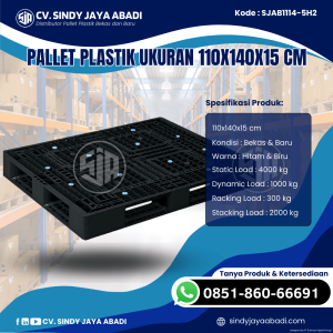 Pallet Plastik Baru & Bekas 110x140x15 [SJAB1114-5H2]
