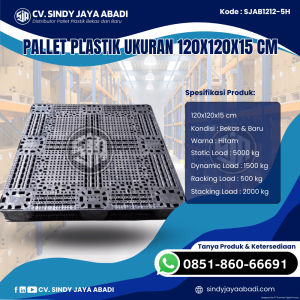 Pallet Plastik Baru & Bekas 120x120x16 [SJAB1212-5H]