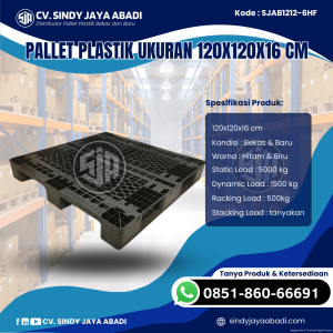 Pallet Plastik Baru & Bekas 120x120x16 [SJAB1212-6HF]