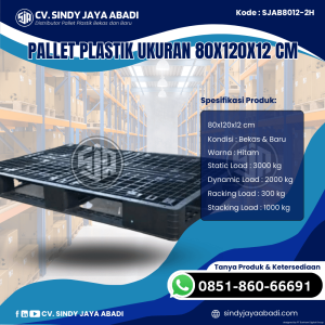 Pallet Plastik Baru & Bekas 80x120x15 [SJAB8012-2H]