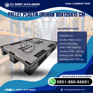 Pallet Plastik Baru & Bekas 80x120x15 [SJAB8012-5AM]