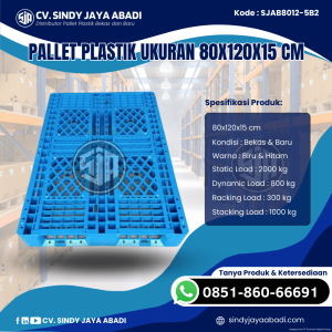 Pallet Plastik Baru & Bekas 80x120x15 [SJAB8012-5B2]