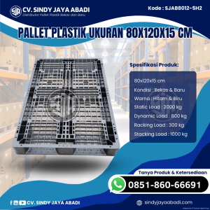 Pallet Plastik Baru & Bekas 80x120x15 [SJAB8012-5H2]
