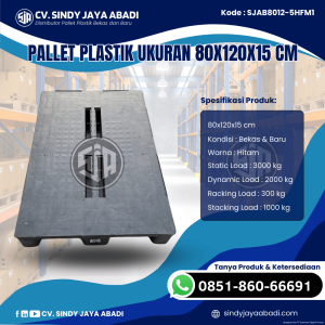Pallet Plastik Baru & Bekas 80x120x15 [SJAB8012-5HFM1]