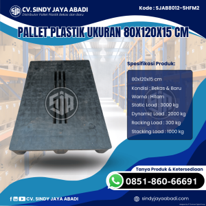 Pallet Plastik Baru & Bekas 80x120x15 [SJAB8012-5HFM2]