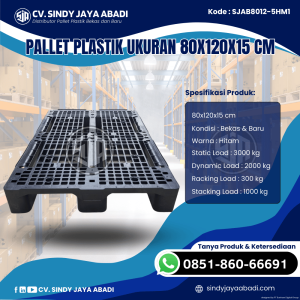 Pallet Plastik Baru & Bekas 80x120x15 [SJAB8012-5HM1]