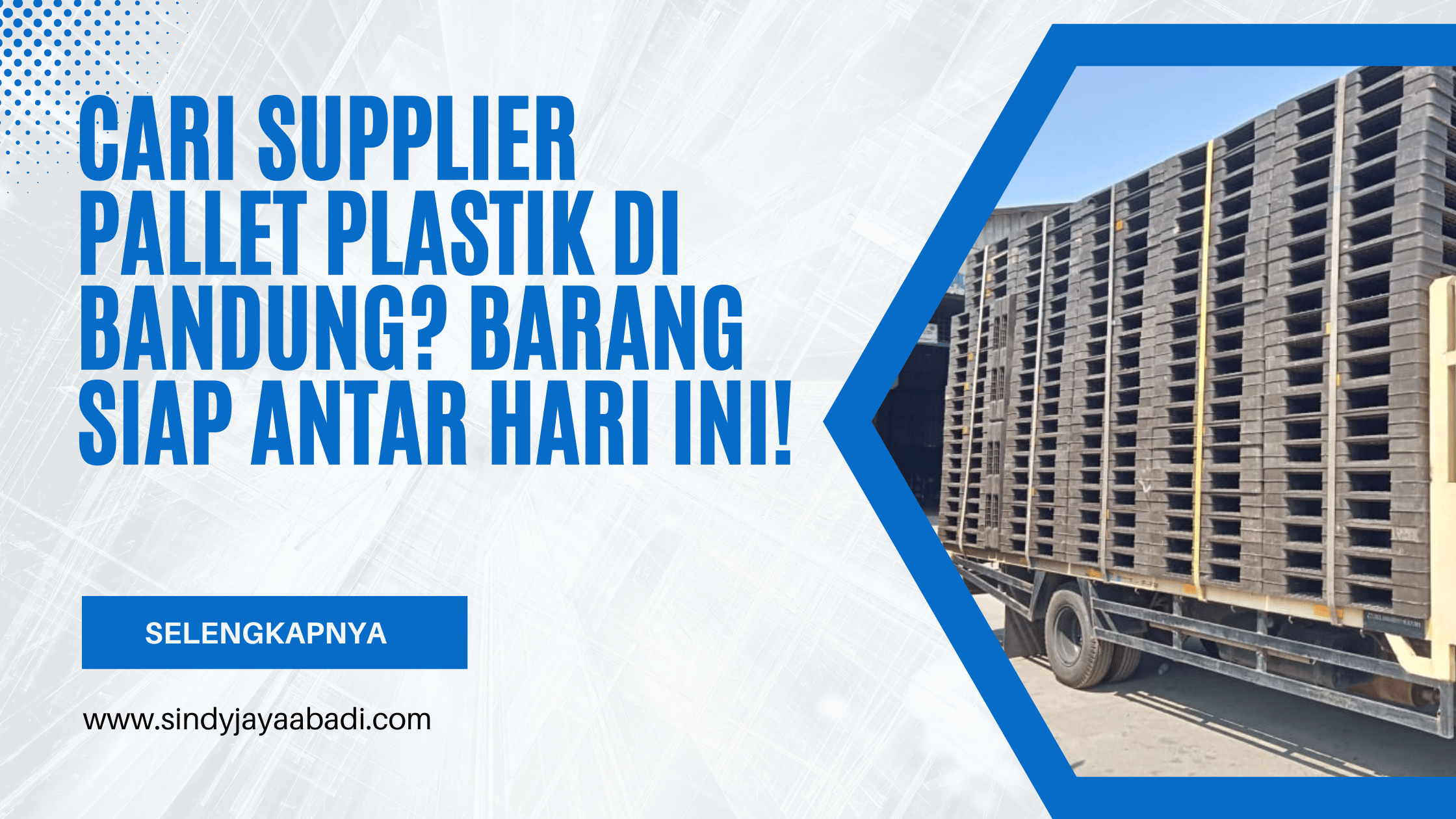 Cari Supplier Pallet Plastik di Bandung Barang Siap Antar Hari Ini!
