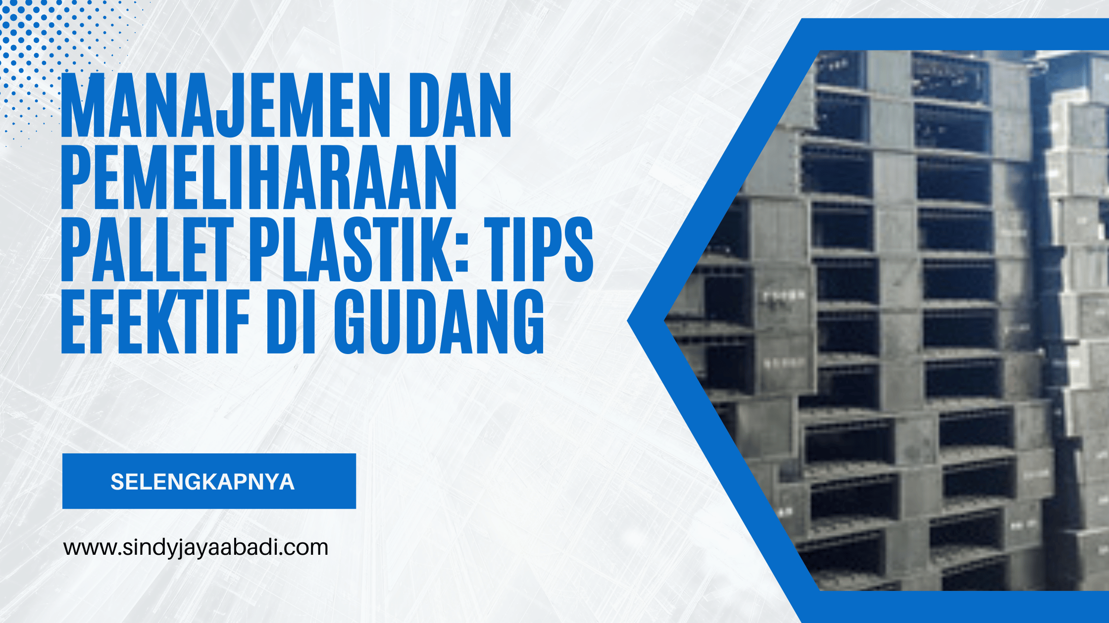 Manajemen dan Pemeliharaan Pallet Plastik Tips Efektif di Gudang